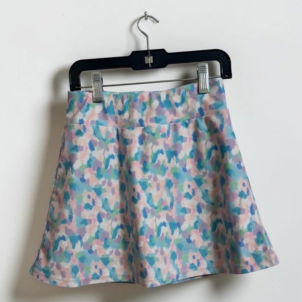 Runway. Girl Pastel Watercolor Skort - Pink & Blue